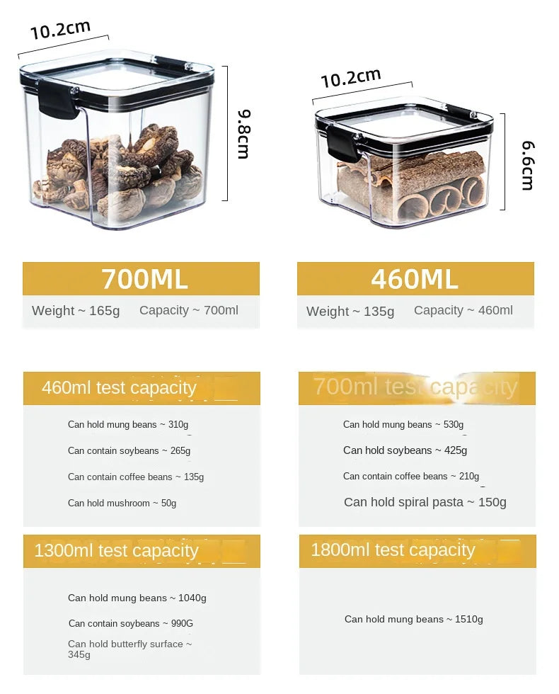 Boîtes de conservation hermétiques – Organisation & Zéro Déchet