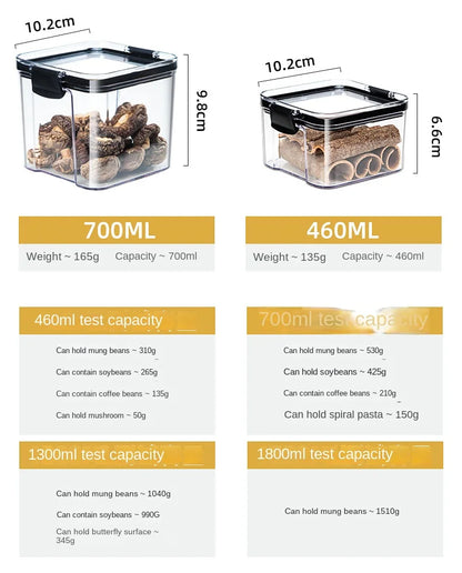 Boîtes de conservation hermétiques – Organisation & Zéro Déchet